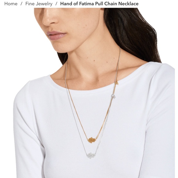 Alex And Ani Hand Of Fatima Pull Chain 